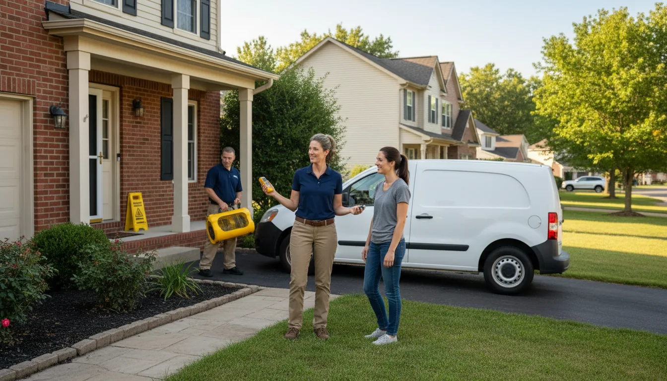 Residential water damage restoration in Knoxville, AL